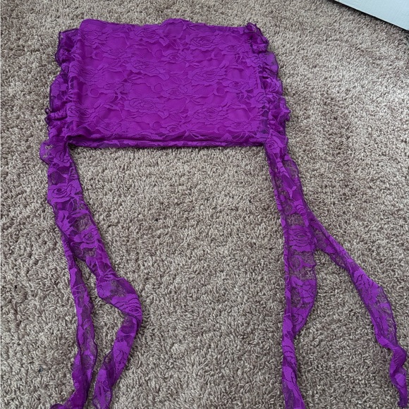 Purple lace skirt set-M - Picture 3 of 3